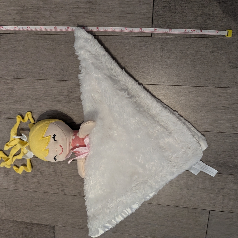 Plush Doll with White Blanket Security Baby Ganz